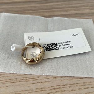 & Other Stories Chunky Embossed Braid Ring [Small]